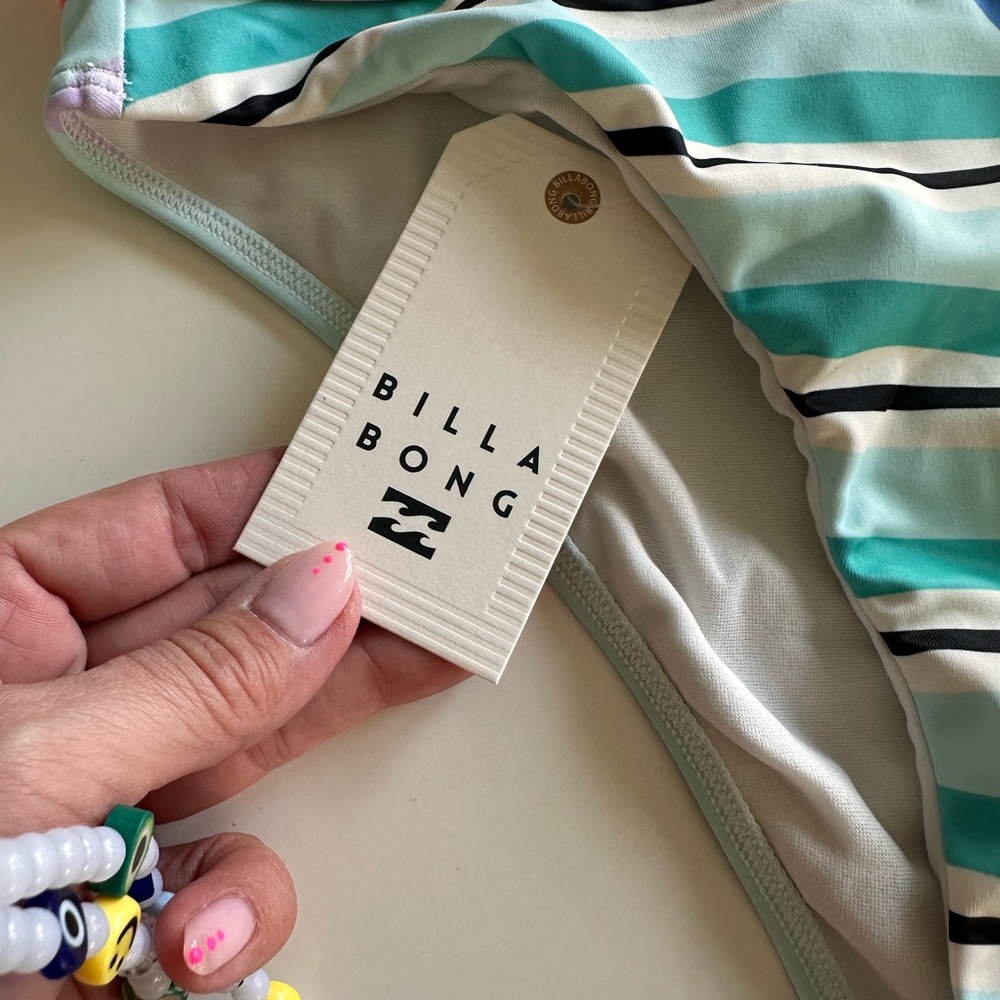 BILLABONG, NWT, Maui Rider Striped Multicolor Bikini Bottom - Picture 2 of 5